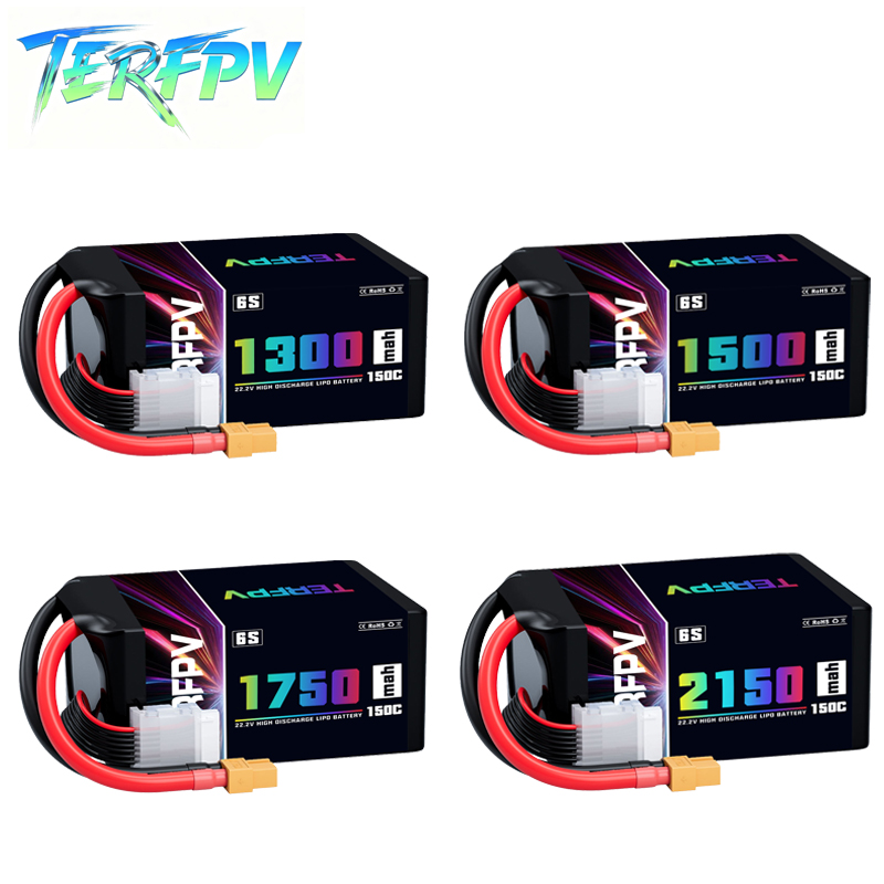 Drone Battery 3S - TERFPV Lipo Battery 6S 22.2V 1300/1500/1750./2150mAh