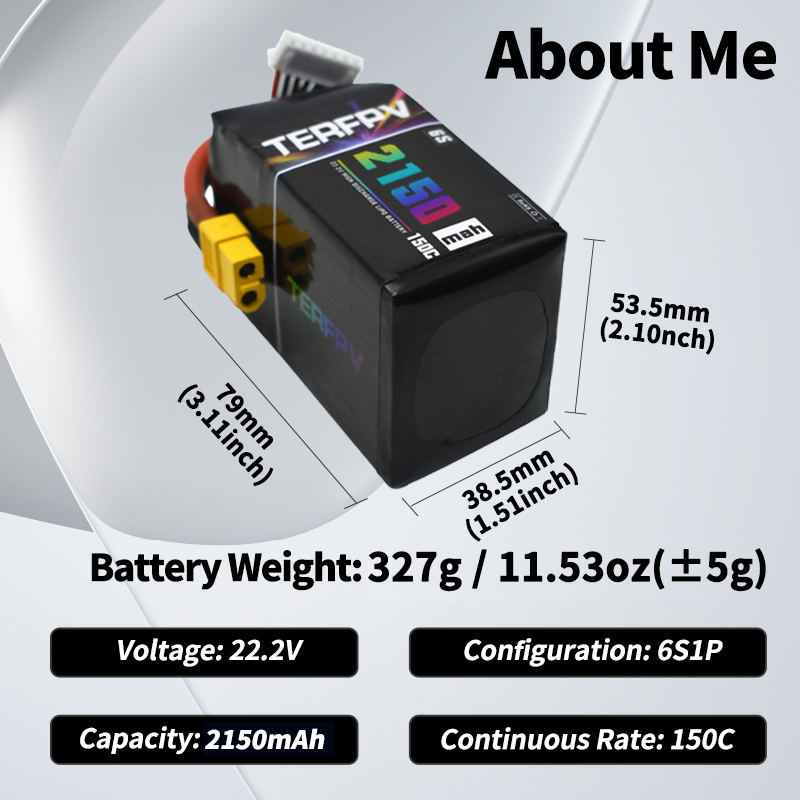 TERFPV Lipo Battery 6S 22.2V 1 - Drone Battery 3S 评论和价格