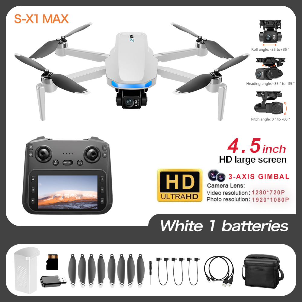 S-X1 Pro 4K GPS Drone with 3-A - Jjrc Drone X12 评论和价格