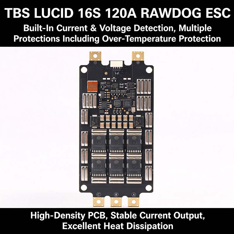 TBS LUCID 16S 120A RAWDOG ESC, - Drone Battery High Voltage 评论和价格
